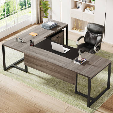17 Stories L- Shape Executive Desk & Reviews | Wayfair